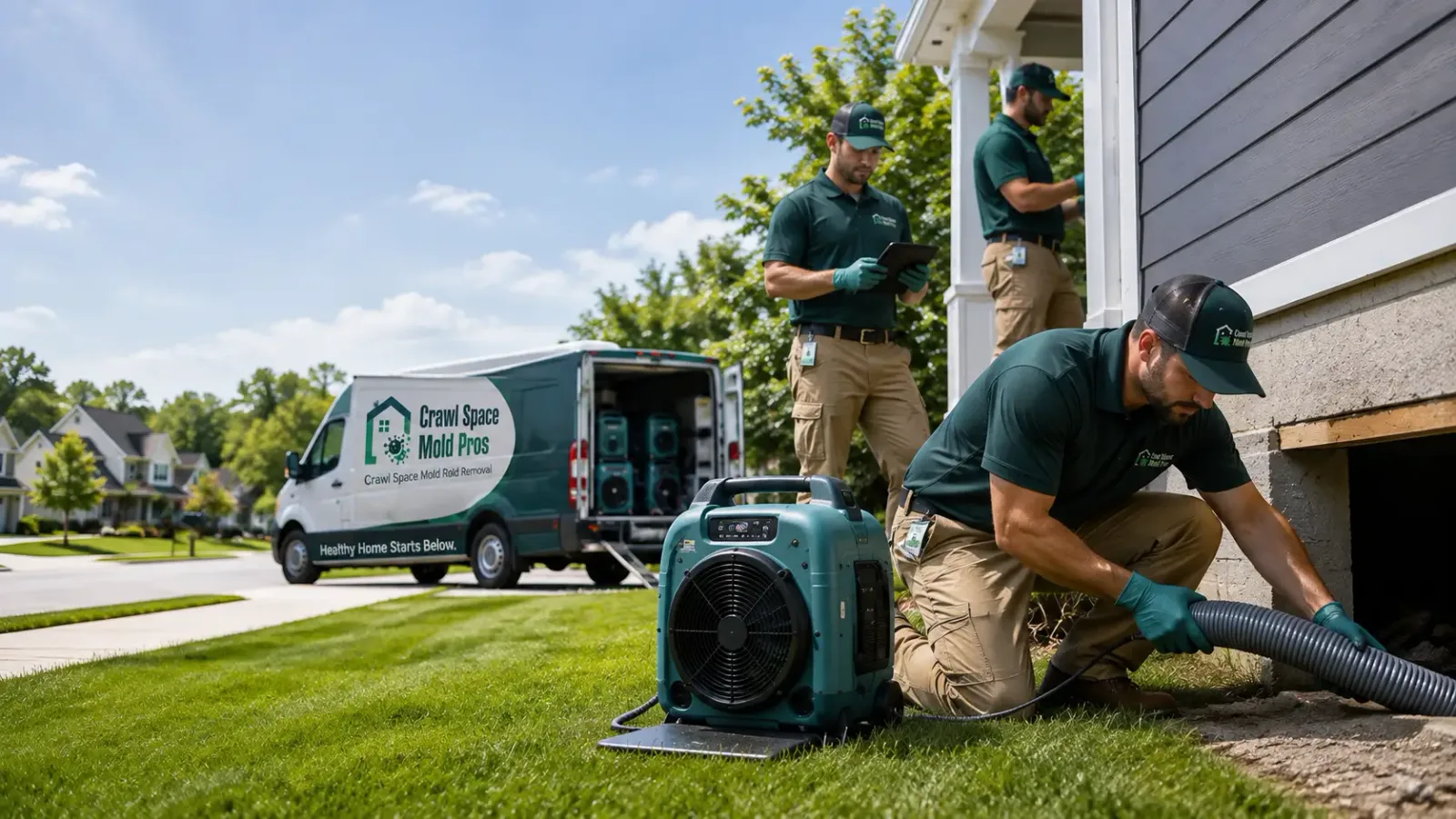 Crawl Space Mold Removal in Hosmer, SD